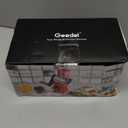 Geedel Rotary Cheese Grater, Kitchen Mandoline Vegetable Slicer with 3 Interchangeable Blades, Easy to Clean Grater for Fruit, Vegetables, Nuts