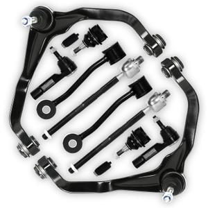 12Pcs Front Upper Control Arm Kit Lower Ball Joints Tie Rod Sway Bar End Fit for Dodge Nitro 2007-2011, Fit for Jeep Liberty 2008-2012, Replace OE# K621564 ES800412 K80629 K750127 EV800416