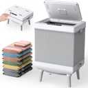 Towel Warmer, 35L Large Foldable Towel Warmers for Bathroom, Dual-Mode Blanket Warmer with Safety Lock, Timer, and Auto Shut-Off, Fits Up to 3 Oversized 40"X70" Towels, for Home & Loved Ones 