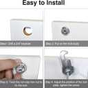 Cabinet Cam Locks Keyed Alike, 1-1/8'' Fits on7/8'' Max Door Thickness, Secure File Drawer Mailbox RV Storage Replacement Set, Zinc Alloy (1-1/8 Inch 6Pcs)