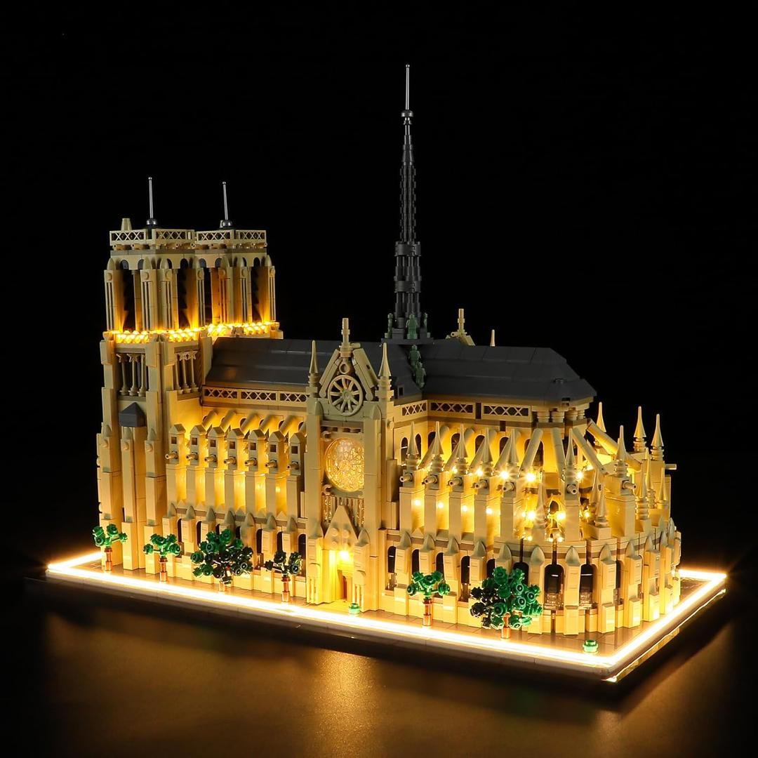 BRIKSMAX Light Kit for Lego-21061 Notre Dame Cathedral - Compatible with Lego Architecture Building Set- Does not include Lego Set