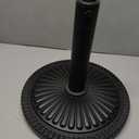 FRUITEAM 15" 23 lbs Round Patio Umbrella Base Pre-Filled Umbrella Stand Sun-Flower-Pattern Heavy Duty Market Umbrella Base Stand for Patio, Outdoor, Swimming Pool, Black
