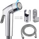 Handheld Bidet Sprayer Toilet Bathroom with Wall Bracket Hose Set, Closestool, Squatting Pan, Water Flower, Floor Cleaning Cloth Diaper for Bathroom Hygiene 3 Set (Note: linker not Included)