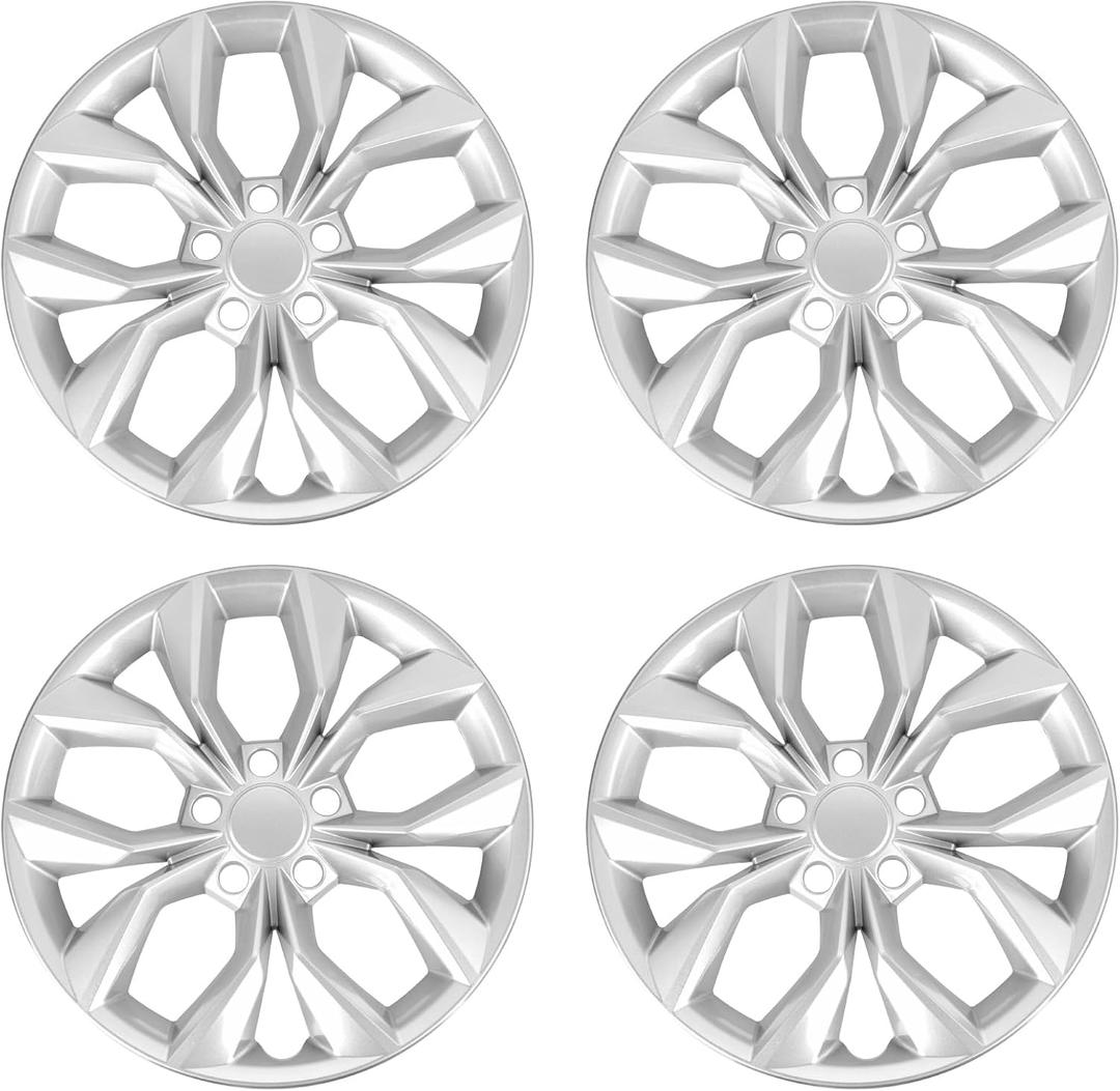 Hubcaps for Honda CRV 2023 2024; 17 inch Wheel Covers; Set of 4 Pcs (Silver)