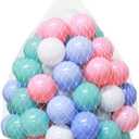 Wonder Space Soft Pit Balls, Chemical-Free Crush Proof Plastic Ocean Ball, BPA Free with No Smell, Safe for Toddler Ball Pit/Kiddie Pool/Indoor Baby Playpen