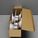 Jolux 5/6 Inch LED Can Lights Adjustable Recessed Retrofit Downlight,12W=60W,3000K Warm White,800LM,Dimmable,ETL Damp Rated Replacement Recessed Lighting Install, Flat Trim, E26 Base, Pack of 4