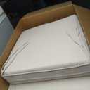 Outdoor Chair Cushions, Removable Covers, Beige, 24 x 24