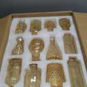 SUPMIND 24pcs Glass Bud Vase Set, Small Gold Amber Flower Vases for Centerpieces in Bulk, Mini Vintage Vase for Wedding, Home,Table Decoration