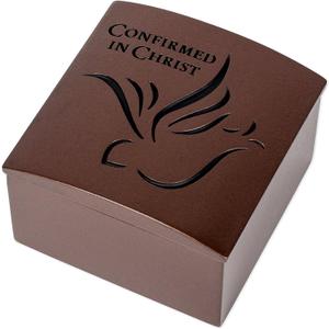 Roman Giftware Inc., Sacrements, Confirmation, 2" H Confirmation Bronze Box,Religious, Inspirational, Durable (2x3x3)