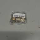 PATIKIL 5/8" x 5/8" Brass Pipe Fitting, 2 Pack Flare 90 Degree Elbow Tube Fitting Pipe Adapter Connector with Nut for Air Conditioner Refrigeration Plumbing