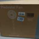NEWBULIG 17" Pedestal Fans with Remote, Oscillating Standing Fan with 3 Speed & 3 Model, Quiet Timer Stand Up Fan for Indoor, Bedroom, Living Room, Adjustable Height & Tilt Head, Easy Assembly, 17" *17" * 51"