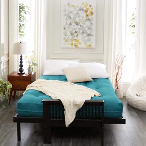 Mozaic Full Size 12-inch Futon Mattress, Polyester, Medium (Seafoam) Mozaic Full Size 12-inch Futon Mattress, Polyester, Medium (Seafoam)