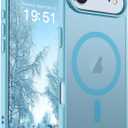 SUPFINE Magnetic for iPhone Air Case (Compatible with MagSafe)(Military Grade Drop Protection) Slim Translucent Matte Shockproof with Anti-Fingerprint Phone Cover for 17 Air,Light Blue