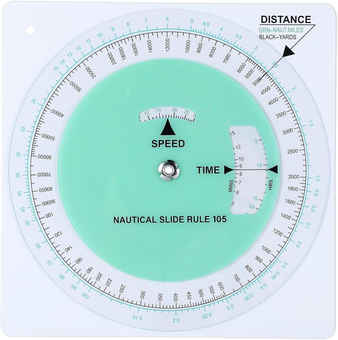 Marine Navigation Slide Rule Nautical Plotter Protractor Ship Navigation Tools Course Plotter Divider