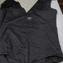 REORIA Butsmooth Womens Basic Sexy Plunge Deep V Neck Sleeveless V Backless Going Out Tank Bodysuits Tops (Large, Black)