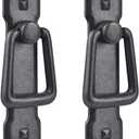 MY MIRONEY 2 Pack Vintage Cabinet Handles, Black Drawer Pulls, Zinc Alloy Hardware Knobs with Screws for Kitchen, Dresser, Cabinet