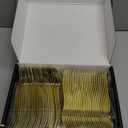 200 Count Heavy Duty Gold Plastic Silverware, 100 Forks, 50 Spoons, 50 Knives, BPA-Free, Heat Resistant, Disposable Plastic Utensils Set Cutlery Set, Plasticware Bulk