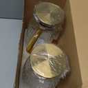 Amzcku Glass Pitcher with Lid, 68 oz/ 2 Liter 2Pack Vintage Water Pitcher,Glass Water Carafe for Cold Brew, Coffee, Lemonade, Iced Tea,Beverage, Heat Resistant Jug