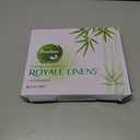 Royale Linens Bamboo Viscose Twin Flat Sheets Only - Cooling Sheets - Organic Viscose Derived from Bamboo - Flat Sheet Only - Top Sheet - Breathable & Silky Bedding (Twin, Lake Blue)