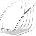 Kitchen Dish Storage Rack Desktop Organizer Cabinet Plastic Dinner Plate Pot Lid Rack Simple Pot Lid Dinner Plate Storage Rack (Transparent Color)