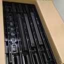 Gracious Living Storage Shelving, Fixed-Height Heavy-Duty, Black (1 Pack)