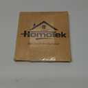 HOMOTEK Stainless Steel Flush Handles, 2-3/4 Inch Square Recessed Sliding Closet Door Finger Pulls, Inner Dia 2-1/8 Inch (54mm), Black, 4 Pack