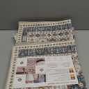 Madane Runner Rug 2x8, Washable Hallway Runner Rugs, Non-Slip Low-Pile Soft Kitchen Rug Runner Laundry Room Rug, Vintage Throw Entry Foyer Mat for Entrance Living Room (Navy Blue, 2 x 8)