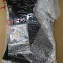 Metal Christmas Tree Collar, Black Gold Mini Tree Ring Holiday Decor 23 Inch Diameter for Small Xmas Tree 3-6 Ft, Golden Miniature Artificial Tree Skirt Tiny Home Indoor Outdoor Decoration