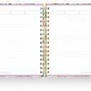 Day Designer Mini Lined Notebook, Blurred Spring Cover | 6.625 x 8.3" | Features wire binding, reinforced corners, sturdy hard cover and interior pocket, perfect for planning, note-taking, and everyday use (6.625 x 8.3 x 1", Blurred Spring)