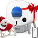 Cumrige Self Cleaning Litter Box, Large Capacity Automatic Cat Litter Box Self Cleaning for Cats, App Control,Safety Protection, 2 Roll Garbage Bags,White & Grey