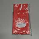 Christmas Table Runner-Cotton Linen-Let it Snow Dinner Scarf Dcor,Long 36 Inch Holiday Winter Snowflake Dresser Scarves,Farmhouse Xmas Kitchen Coffee/Dining Home Living Room Tablerunner,Red White (Orange Smearoud0993)