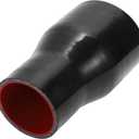 ACROPIX ID 2.5 to 3.5 Inch Silicone Reducer Straight Coupler Hose 152mm 6" Length 5mm Thickness Universal 4-Ply Reinforced Intercooler Intake Piping Tube Black 63mm-89mm