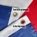 Double Sided Texas Republic Sates Flag 5x8 FT Outdoor- UV Fade Resistant 3Ply TX Flags Canvas Header with 3 Brass Grommets Easy to Rising