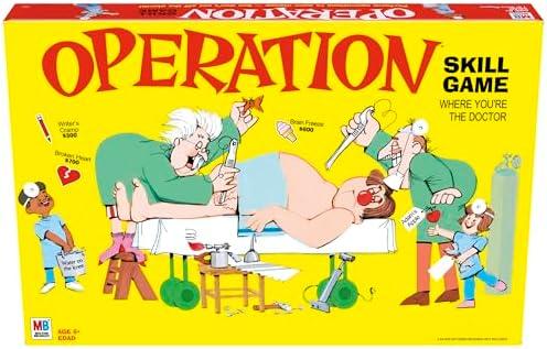 Operation Electronic Board Game, Family Games for Kids Ages 6+, Kids Board Games for 1+ Players, Funny Games for Kids, Kids Gifts