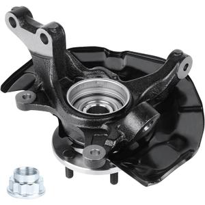 FWD Front Right Suspension Steering Knuckle Wheel Bearing Hub Assembly Fit for Toyota Sienna 2004 2005 2006 V6 3.3L & for Toyota Sienna 2007 2008 2009 2010 V6 3.5L, 698-424 698424, Passenger Side