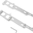Linear Spark Plug Wire Looms Holders Brackets 4 Wire Compatible with Chevy Small Block SBC Engine (silver)