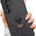 Threehundred Case for Samsung Galaxy A15 5G 6.5", Cute Aesthetic Design Black Translucent Frosted Matte Soft Bumper & Hard Back Protective Phone Case with Camera Protection 