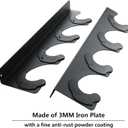 Barbell Rack Single Hook Wall Mount Heavy Duty Vertical Barbell Holder Weight Bar Holder for Olympic Barbell, Curl bar, Commercial or Home Gym Accessory (4 bars)