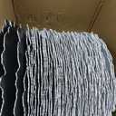fani 50 Pcs White Charger Plates Bulk, 13 Inch Reef Wedding Chargers for Dinner Plate, Round Plastic Reusable Ruffled Rim Decorative for Table Setting, Parties, Wedding, Events