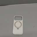 TORRAS Q3 Silicone 360 Spin for iPhone 17 Pro Case with Stand, Fit for MagSafe, Magnetic Ring Kickstand with Camera Control, Liquid Silicone Rubber Soft Phone Case for iPhone 17 Pro 6.3'', Light Ivory