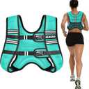 KUKZO Weighted Vest for Women Men 16LB Body Weight Vest with Reflective Stripes for Running,Walking,Workout,Strength Training,Weight Loss
