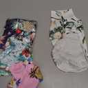 Weewooday 4 Pieces Small Pet Summer T-Shirts Hawaii Style Floral Pet Dog Shirt Breathable Cool Clothes Beach Seaside Puppy Sweatshirt for Puppy(Floral Style,Small)