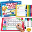 Preschool Learning Activities - Letter Tracing Books for Kids Ages 3-5 - Toddler Handwriting Practice - Learning Books for 4 Year Olds, Educational Learning Toys for 3 Year Old - 4 Year Old Boy Toys