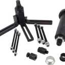 Crankcase Splitter Separator & Crank Puller Installation Tool Compatible with Motorcycle Dirt Bike for Disassembling Vertically Split 2 or 4-stroke Crankcase (Black)