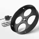 9 Inch Hole Saw with 1/2" Hex Shank Quick Change Arbor, JTemgle Bi-Metal Hole Saw Heavy Duty Hole Cutting Tool for Cornhole Boards, Recessed Lights, Wood, Plastic, Drywall & Soft Metal