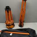 ZEMIRO CHARGE Lightweight Folding Bar Height Table, 36 Inch, Adjsutable Height & Cup Holder – Collapsible, Portable, Compact with Carry Bag for Lawn BBQ, Lounge, Picnic, Camping and Travel