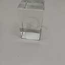 Crystal 3D Fairy with Moon Girls' Gifts, Engraved Moon Fairy Figurine on Colorful LED Stand, Women's Home Decor Paperweight & 3D Crystal Night Light (2.4in/6cm Cube)