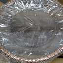 24 Pack Clear Charger Plates With Rose Gold Beaded Rim - 13 Inch Plate Chargers for Dinner, Acrylic Decorative Plates, Transparent Decorative Dinner Charger Plates for Events & Parties (Rose Gold), 24 Pcs-13"