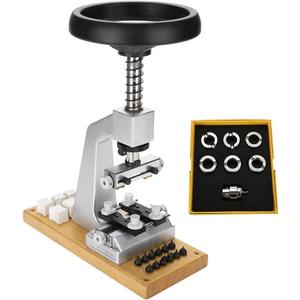 Watch Case Opener, 5700 Bench Wristwatch Back Opener with 6 Dies Accessories Watchmaker Repair