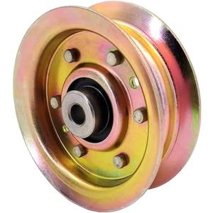 2 x Flat Idler Pulley for Husqvarna/AYP/Craftsman/Poulan/Roper - Replaces 131494 173437 173438 104360X 155191 532131494 532173438 AM103480 AM37321- Lawn Mower Deck Pulley for 42" Decks